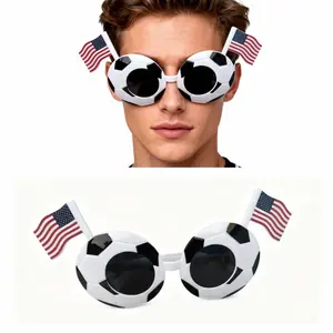World Cup football glasses, unisex, cartoon decoration props around, UV400 sunglasses