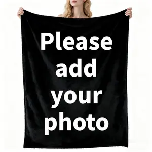 Custom-Made Double-Sided Fleece Blankets: DIY Photo & Text Options, Tailored for Mom, Dad, Girlfriend/Boyfriend & Married Couples Locally Produced in the USA