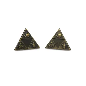 Triforce Spritual Stone Earrings Pair - Legend of Zelda Flatbackearrings Studearrings