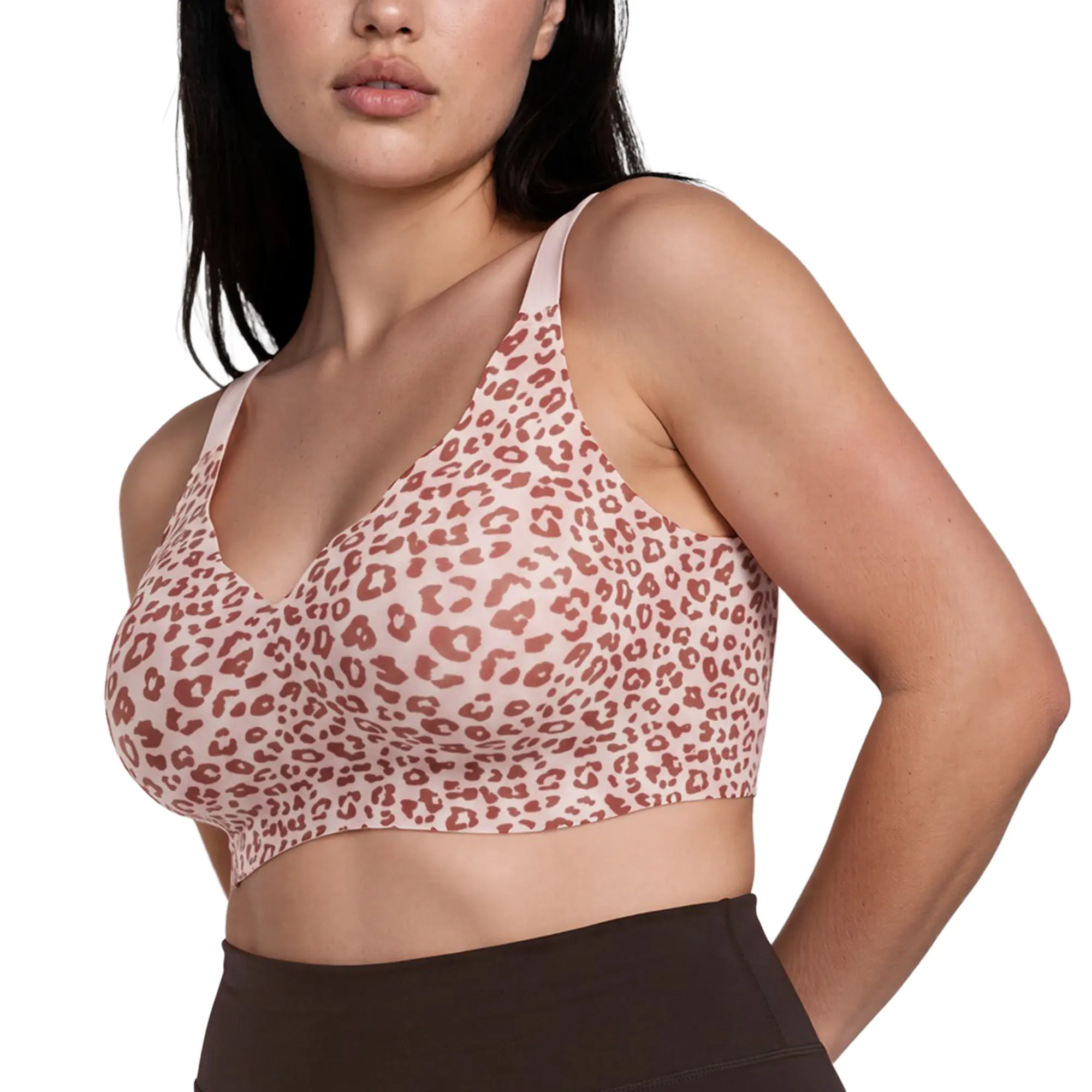 RIOTHE Women Wirefree Bras Full Coverage No Underwire Everyday Bras – Comfortable Wireless Jelly Bra with Push up Adjustable Womenswear