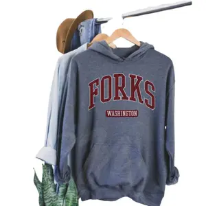 Forks Wington Hoodie - Team Edward Saga Gift Sweatshirt - Retro Cullen Baseball Style - Thunderball Team Vintage Sweatshirt
