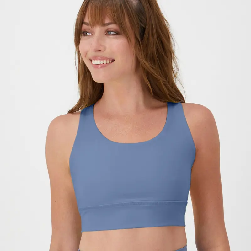 Hanes Moves Women's Crop Sports Bra Racerback Only Comfortable Fit Everyday Support Breathable Sp121