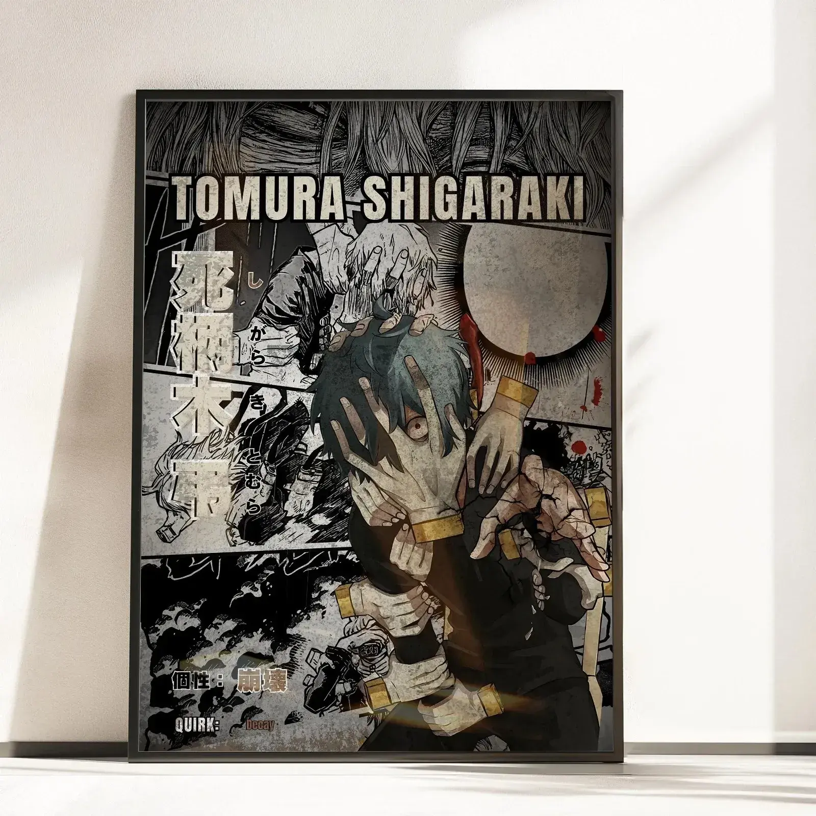 Tomura Shigaraki Decay Manga Panel Poster BNHA Villain Wall Art All Sizes