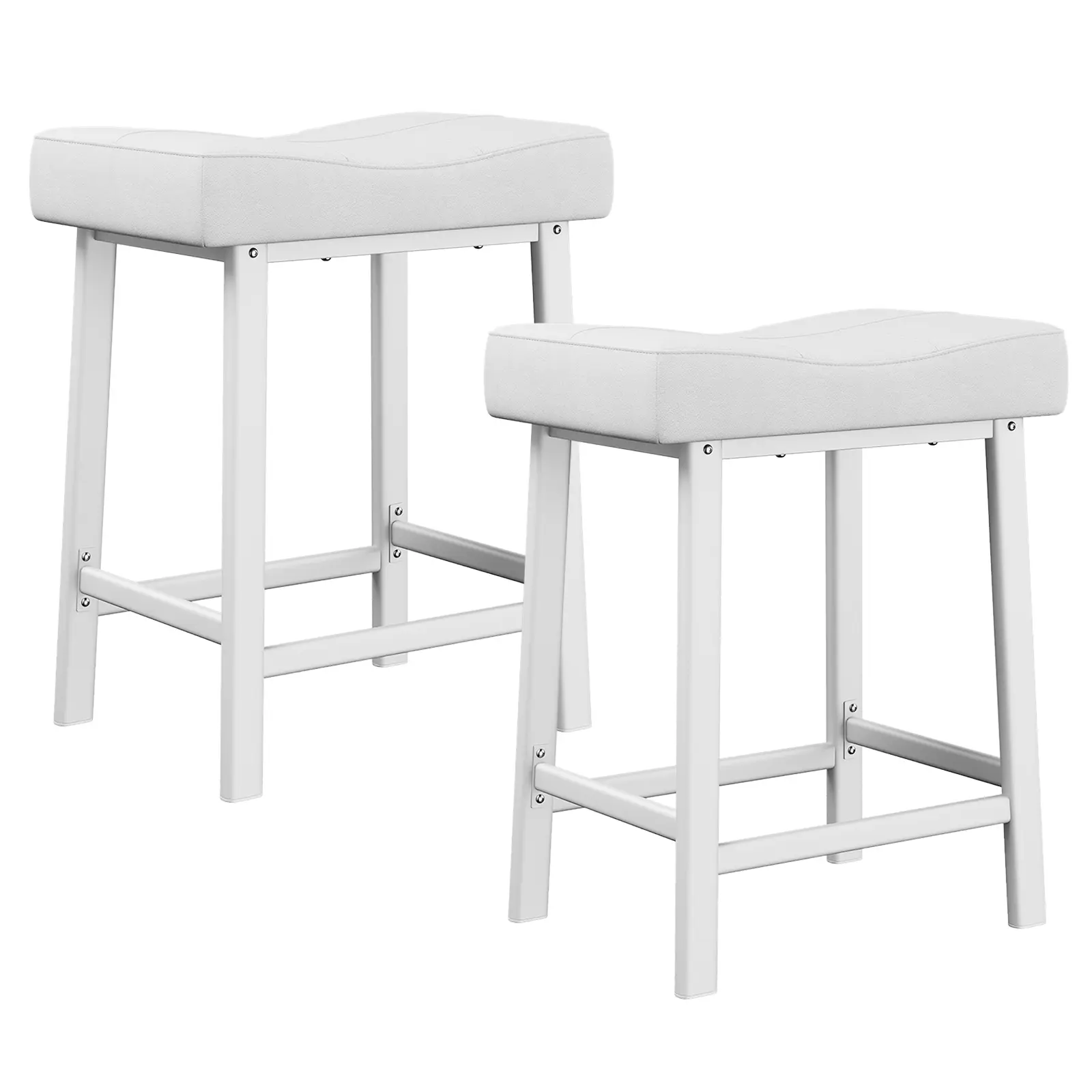 White + white cushion