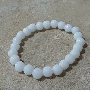 Minimal White Bead Bracelet | Nova & Co