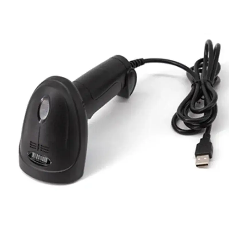 USB Wired 1D and 2D Barcode Scanner, Handheld QR Code Reader for Compatible POS and Computer Systems, Data Entry Accessory for Retail, Stock Handling and Matching Logistics Scanning Tasks