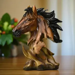 Vintage American Style Eagle Design Resin Ornament, 1 Count Animal Sculpture Decoration Craft, Desktop Decoration for Home Office