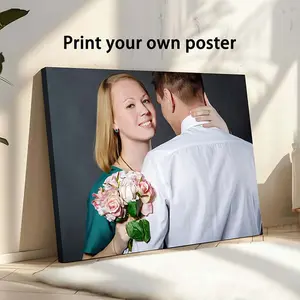 Large personalized canvas paintings - custom portraits, weddings, families, couples, pet portraits surround frame canvas home decoration wall art durable and resistant to fading anniversary, birthday, upload your photos for customization