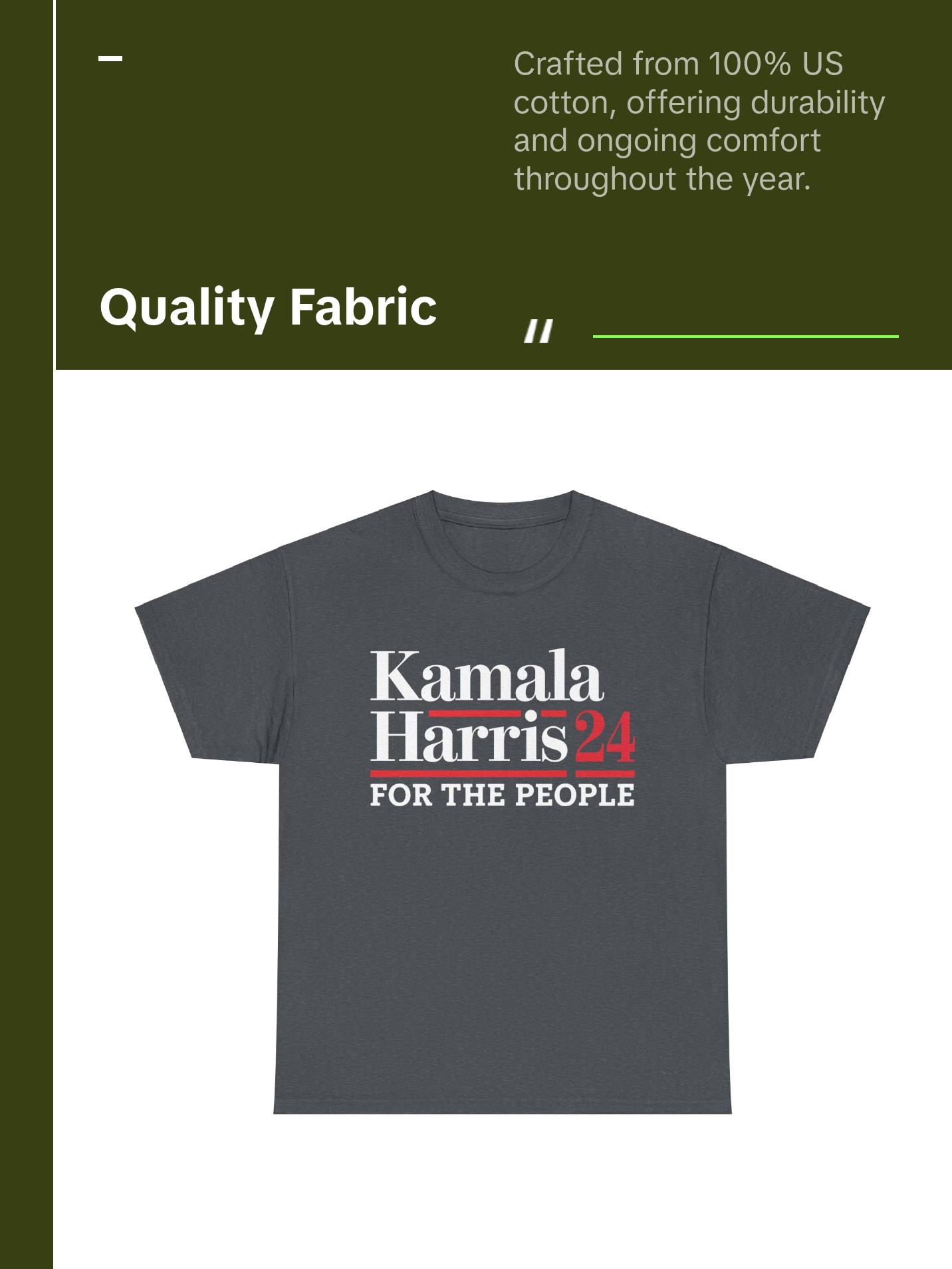 Kamala Harris 24' - Unisex Heavy Cotton Tee
