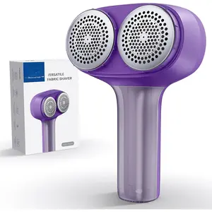 Fabric Shaver, Electric Lint Remover, Rechargeable Lint Shaver, Sweater Shavers to Remove Pilling, Large Fuzz Remover for Clothes Couch Furniture (Purple)