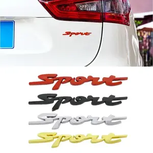 2026 New 3D Metal Chrome Black Red Sport Logo Letters Car Emblem Badge Decal For Suzuki Swift ZC31 ZC32 ZC33S Sport Sticker Accessories for your car