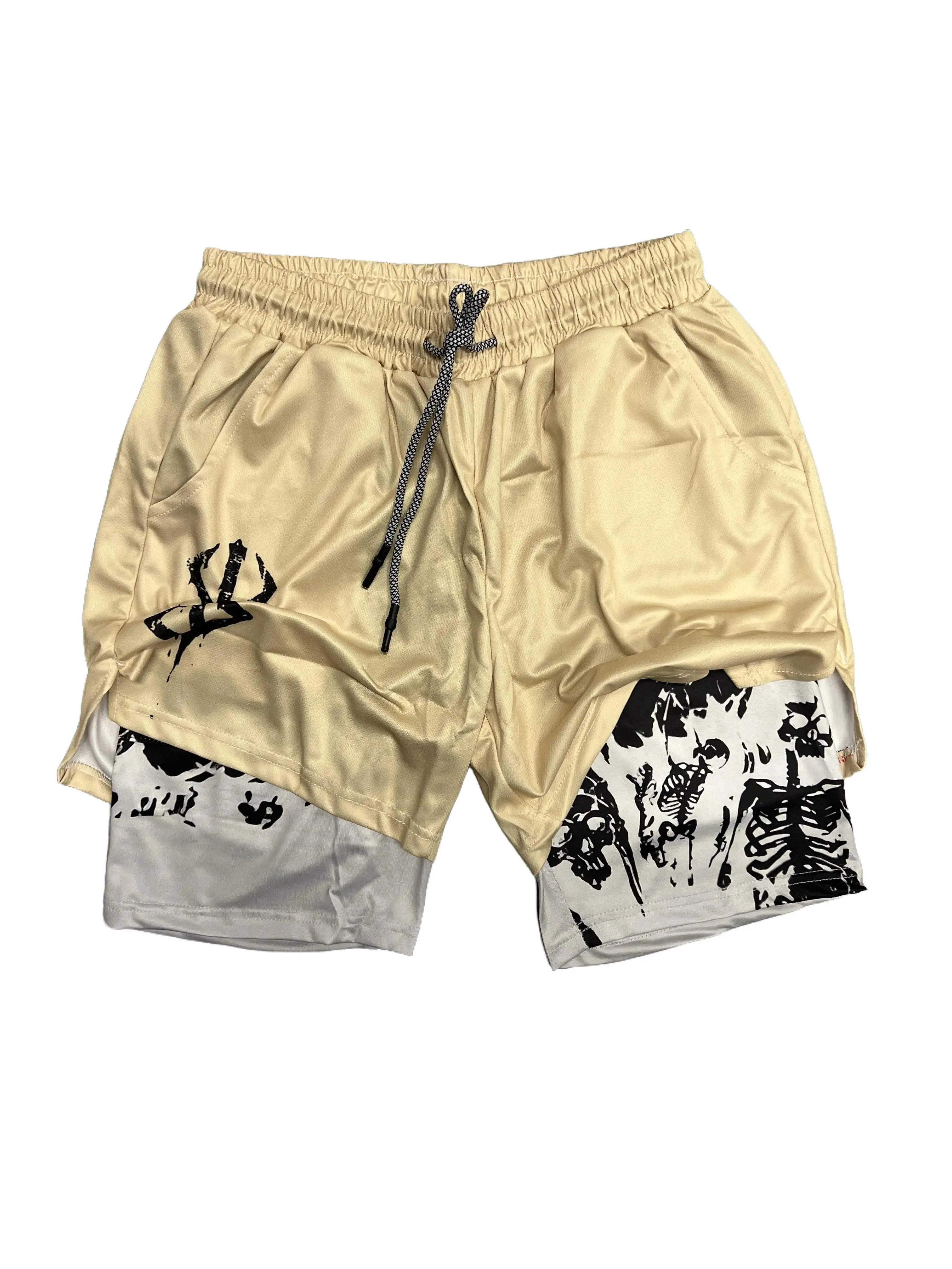 Berserk Performance Shorts Summer Double Layer Beach Pants Fitness Training Pant Sports