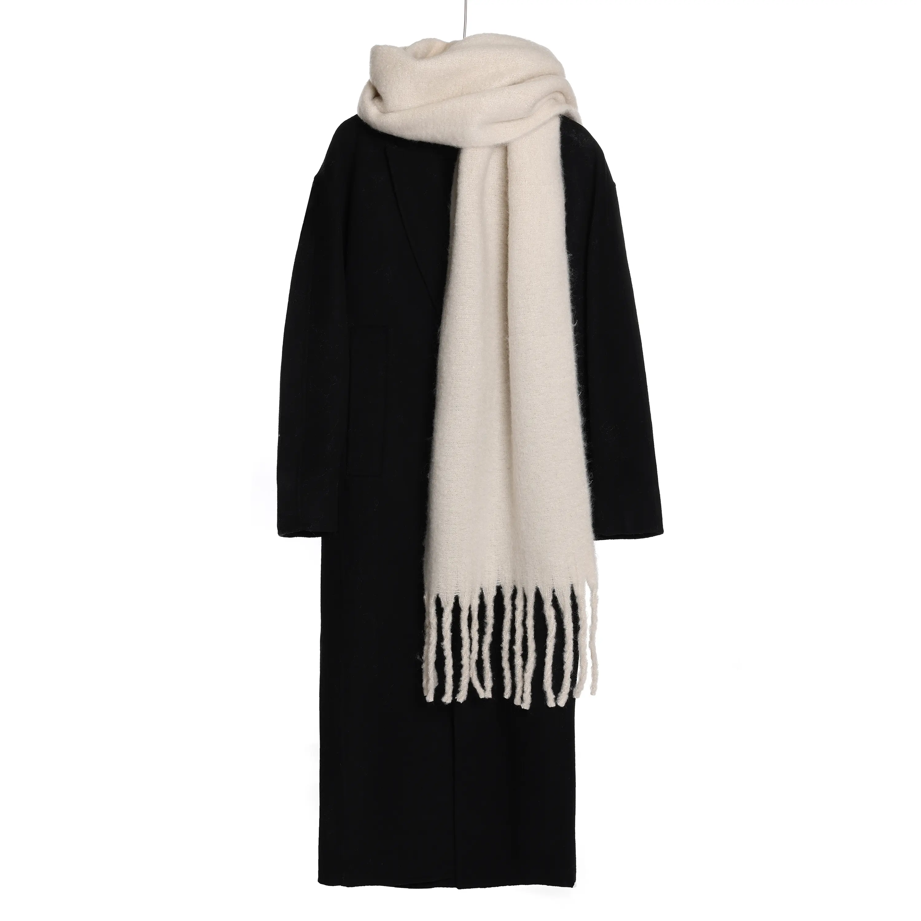 Chunky Knit Scarf for Women, Oversized Winter Scarf, Soft Warm Cozy Wrap, Thick Knitted Long Scarves for Cold Weather Fashion & Everyday Wear