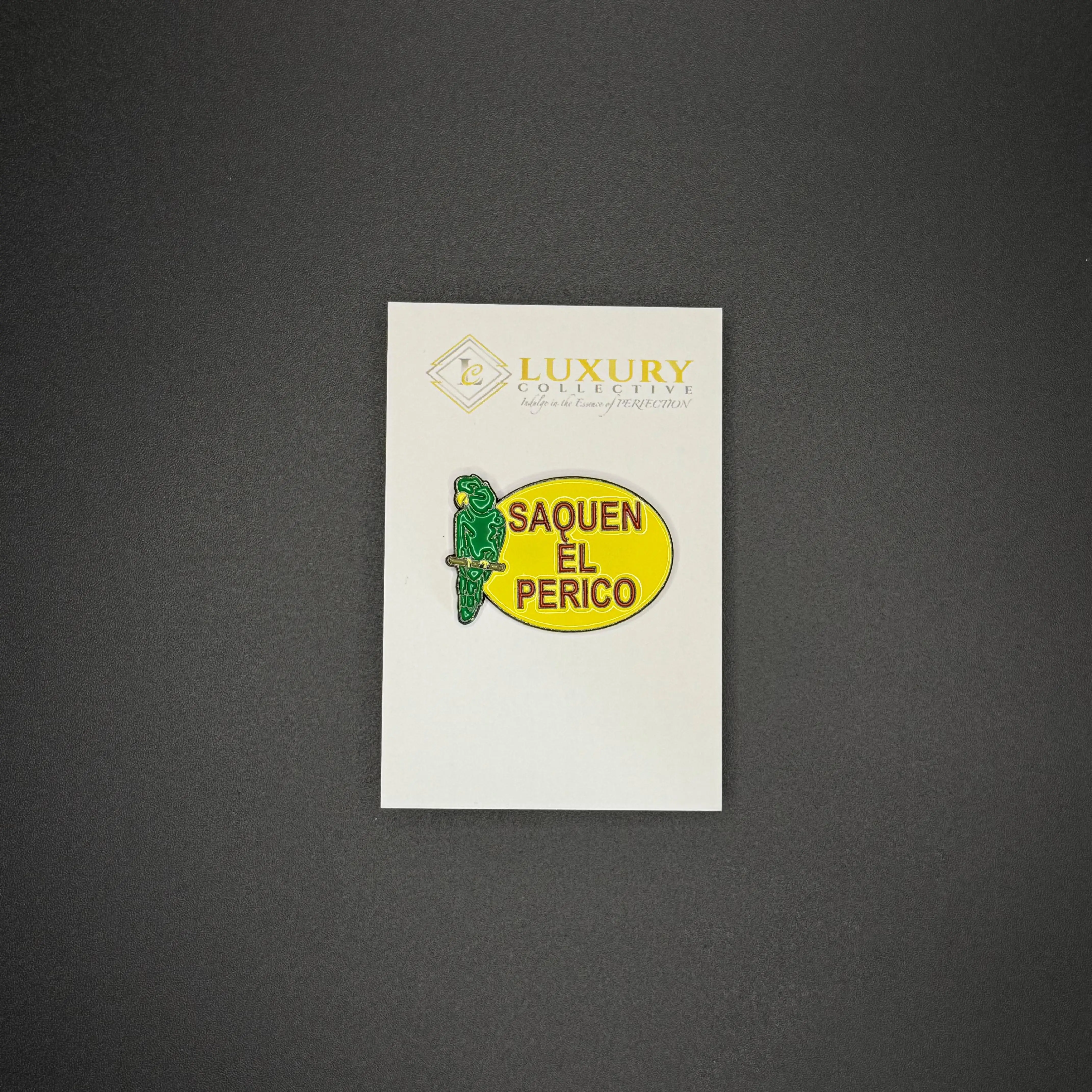Saquen El Perico Metal Hat Pin 1.38 INCH Wide with Durable Design and Versatile Application