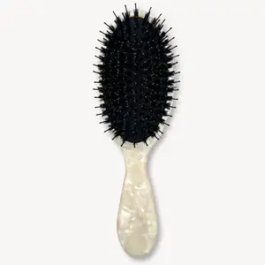 Boar Hair & Nylon Bristle Brush - Pearl