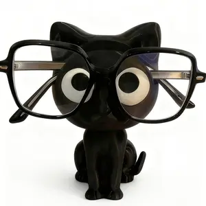Cute Cat Glasses Holder, Durable Plastic Desktop Storage Box, Eyewear Stand, Ideal for Bedroom, Entryway, Bathroom, Cabinet Storage, Home Decor