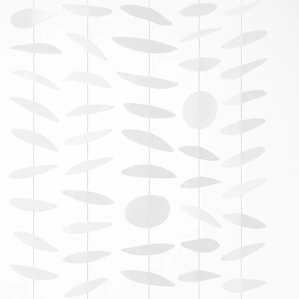 Large White Tissue Circle Backdrop Decoration