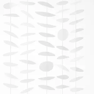 Large White Tissue Circle Backdrop Decoration