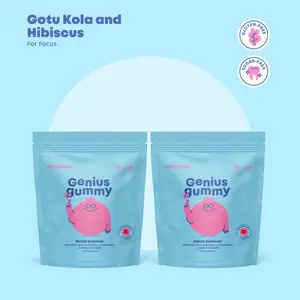 JoySpring Genius Gummies – Focus Gummies for a Calmer & More Focused Mind - 2 Pack