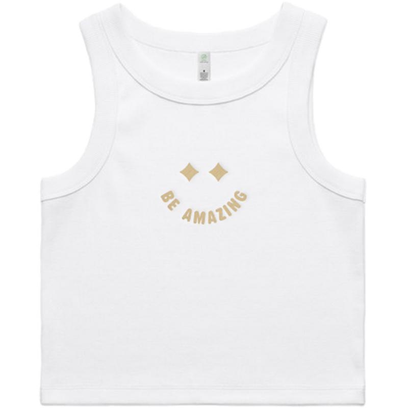 Smile Ribbed Crop Tank