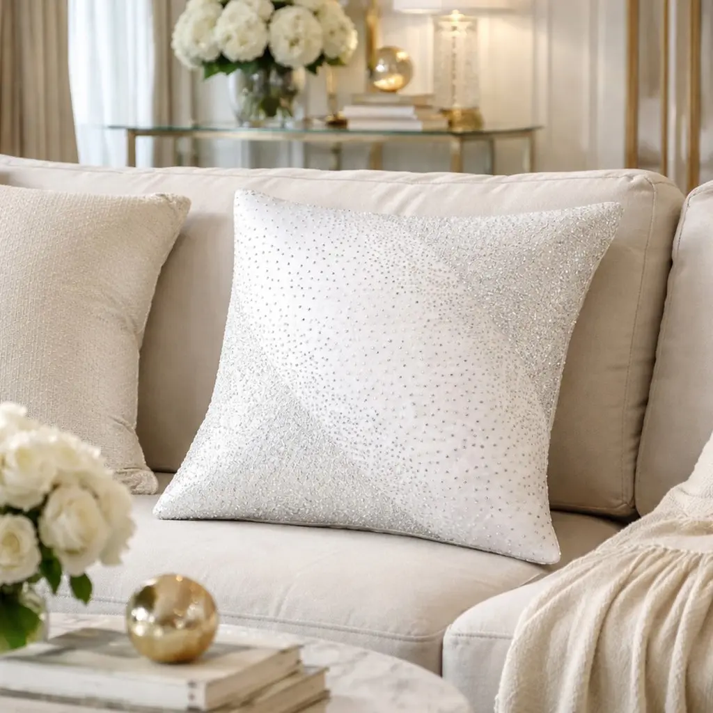 Crystal Ivory Pillow