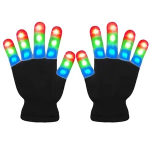 LED Gloves Girls Boys Toys Age 3-12 Years Old Light Up Gloves for  stocking stuffers Halloween Christmas Birthday Parties Gifts