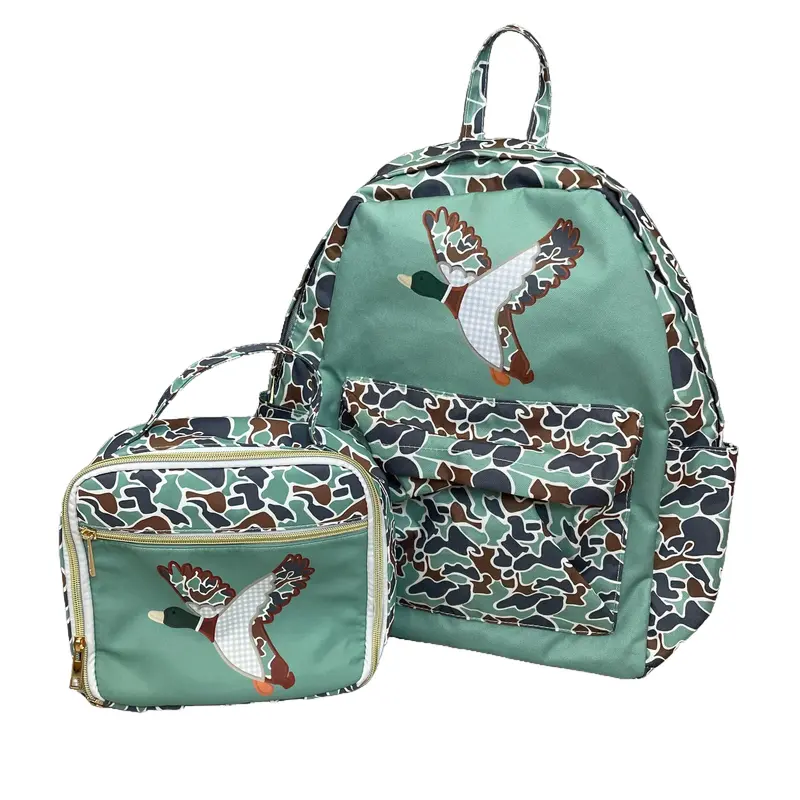 Unisex Mallard Duck Camo Canvas Backpack, High Capacity Rucksack with Adjustable Straps for School, Travel, & Hunting, Backpacks For School, Duck Motif, Back To School Haul, First Day Of School