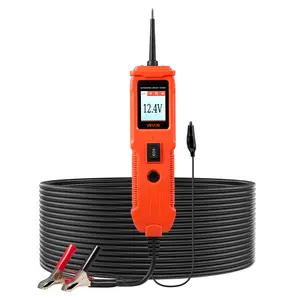 VEVOR Automotive Circuit Tester, 8 - 35 DCV Power Circuit Probe Tester with TFT Color Display and Lighting, Automotive Power Tester Probe with 13 ft/ 4 m Cable, ABS Shell Electrical Detector Finder