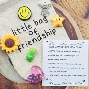 Cute Decorative Pocket Hug Gift Bag, 1 Set Happy Gift, Unique Birthday Gifts, Personalized Positive Energy Pocket with Various Mascots, Unique and Thoughtful Decorative Gift