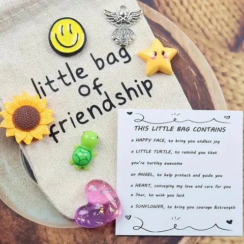 Cute Decorative Pocket Hug Gift Bag, 1 Set Personalized Positive Energy Pocket Hug with Various Mascots, Unique and Thoughtful Quirky Gift, Customizable Gift, Surprise Gifts, Unique Birthday Gifts, Gifts For Birthday