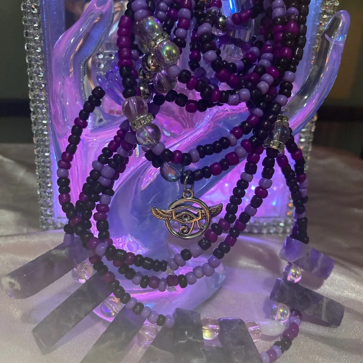 Amethyst Waistbeads set Amethyst Waistbeads set