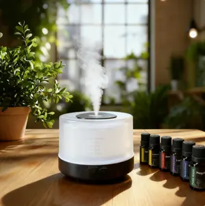 500ml Ultrasonic Essential Oil Diffuser with 7 Mood Lights & Remote Control for Bedroom Office Spa Aromatherapy Waterless Auto-off Timer Setting
