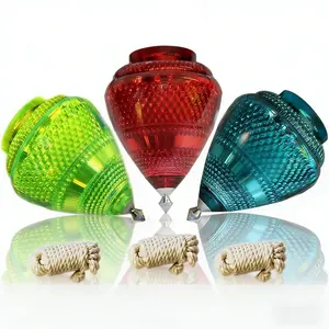 3 Pack Jumbo Cobra Durable Plastic Spin Tops for Kids Metal Tip  Jumbo Cobra  Durable & Punta de Metal (Pack of 3 Assorted Colors),Birthday Gift Toys for Boys  4 5 6 7 8+