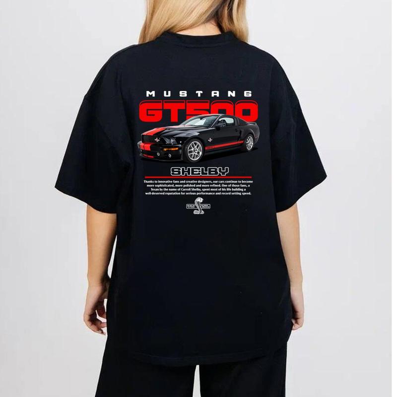 Mustang GT500 2026 Graphic T Shirt, Shelby Muscle Car Streetwear Tee, American Performance Racing Shirt for Men Women, Car Lover Gift