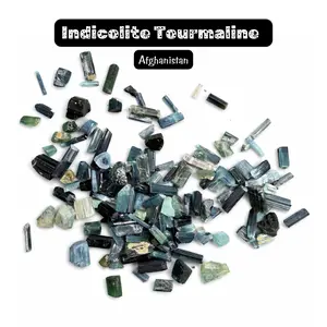 GEM JAR Indicolite Tourmaline - BLUE Tourmaline Specimens - 3-5pcs