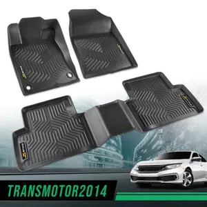 Fit for 16-20 Honda Insight Honda Civic Coupe/Sedan TPE Floor Mats All Weather Floor Mats Rubber Liners,Waterproof Anti-slip Durable Floor Mats,Car Accessories