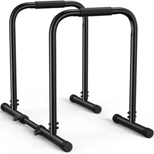 Dip Bar, Adjustable Dip Stands Station for Home, Functional Heavy Duty Parallette Bars for Upper  Workout (400/1200LBS Loading Capacity, 2025  Version)