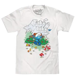 Smurfs Take a Hike T-Shirt - White