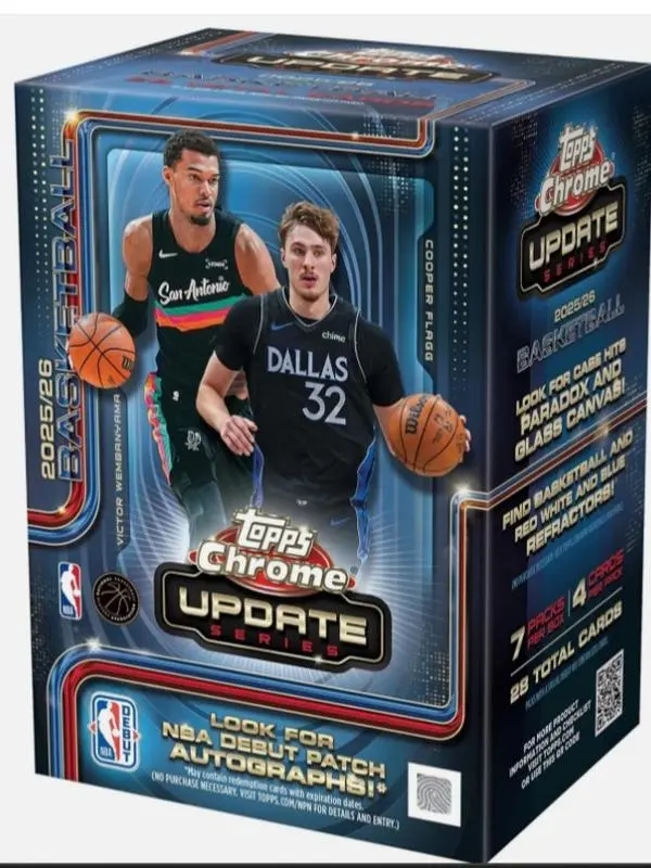 2025-26 Topps Chrome Update Basketball Blaster Box
