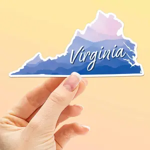 Virginia Appalachian Mountains Sticker - Cute VA Decal