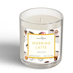 Morning Latte | Soy Candle | Scented Candle | Coffee | Brown Sugar | Caramel | Vanilla | Gifts for Everyone | Gift for Her | Gift for a friend