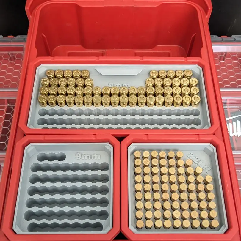 3D Printed Ammo Insert Storage Tray for Milwaukee Packout 48-22-8435