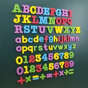 76pcs Magnetic Letters & Numbers Refrigerator Magnets, Preschool Educational Learning Toys, Uppercase Lowercase Math Symbols, Math Learning Blocks, Number Counting Blocks