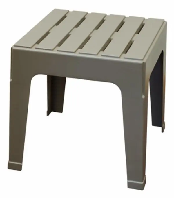 Big Easy Stack Table, Gray - 17.75 x 18.9 x 18.9 in.