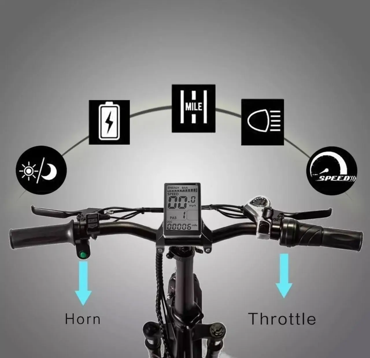 Narrak Fat Tire 20" x 4.0 Folding Electric Bike 48V 13Ah 1100W Peak Power