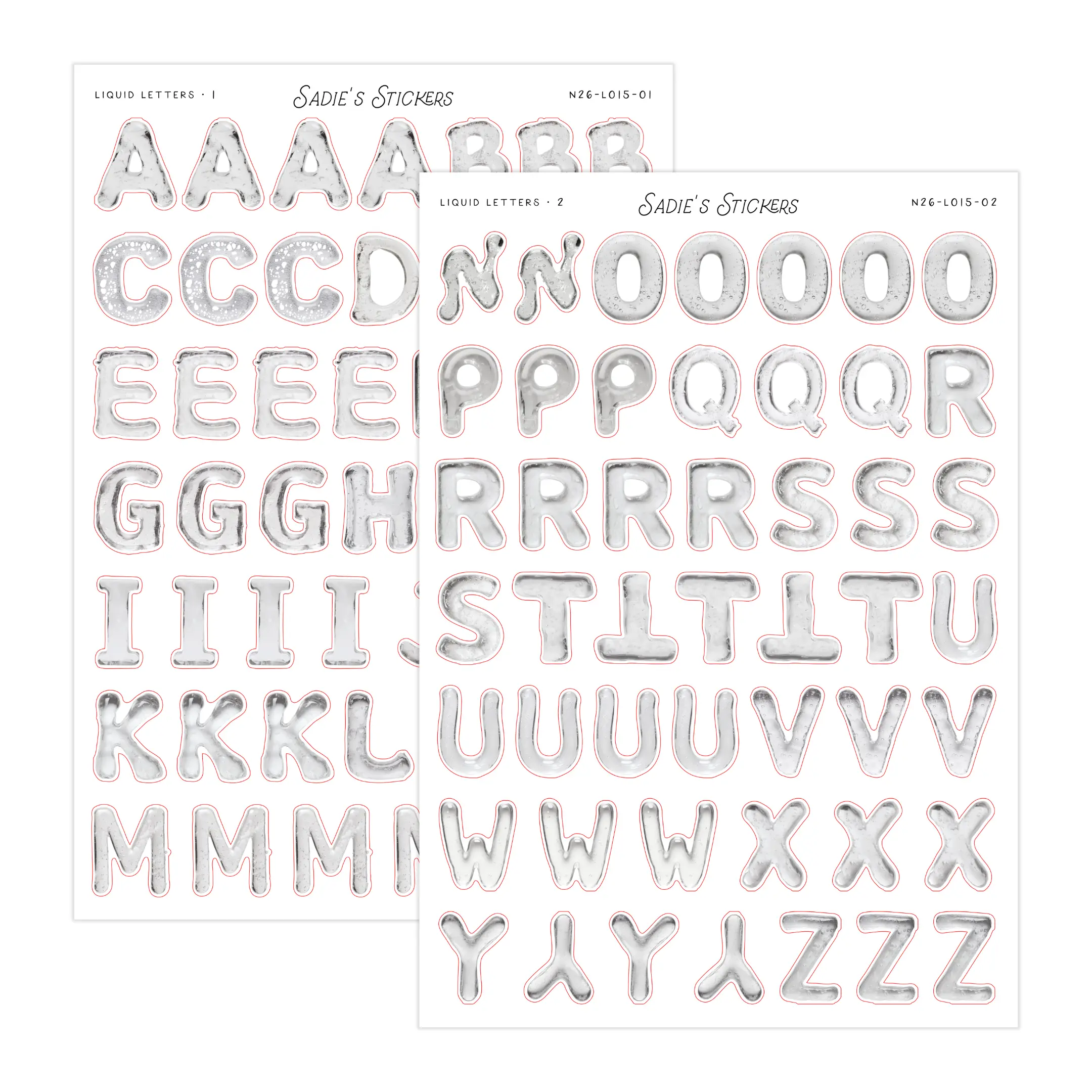 Liquid Letter Set • Letters & More
