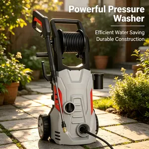 High Pressure Washer, Electric Power Cleaner, Adjustable Water Pressure, Portable & Durable, for Car, Patio, Floor & Outdoor Cleaning