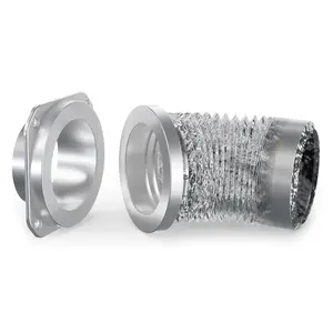 Magnetic Dryer Vent Coupler DV180 Sealed Dryer Vent Connector Kit Easy Clean Quick Connector Includes 2.6 ft 4 in Tubing and Two Stainless Steel Clamps