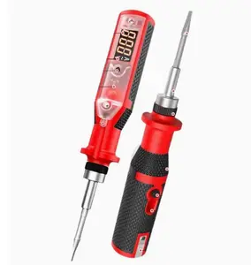 1PC/12-Piece Ratchet Screwdriver & Voltage Tester Pen Set Non-Contact AC Detector with Intelligent Voice Display LED Light Electrical Circuit Pen Screwdriver Bits Home Workshop Tool