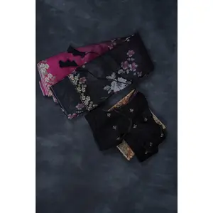 Elegant Shaded Black & Pink Organza Saree with Designer Embroidered Blouse